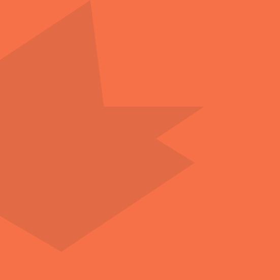 Orange grafisk baggrund med enkle geometriske former