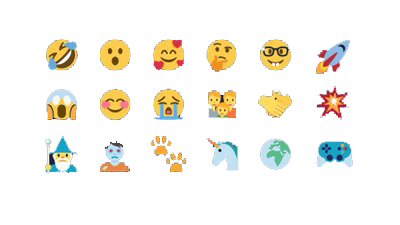 Forskellige emojis